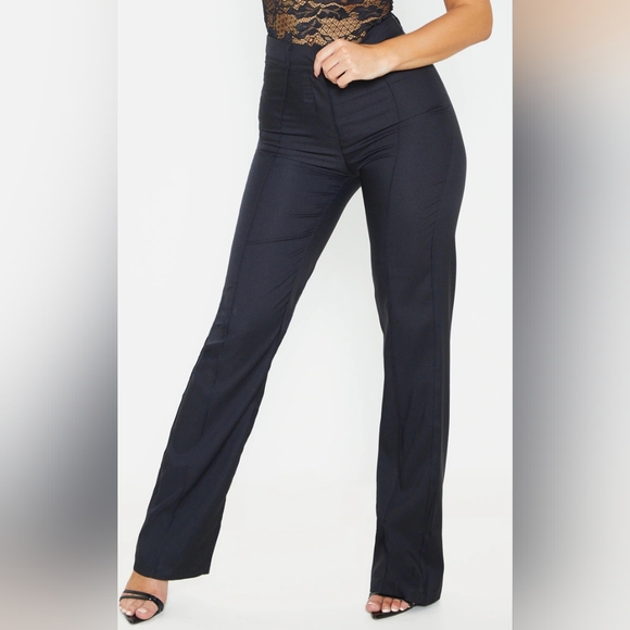 High waisted straight leg trousers - Picture 3 of 4